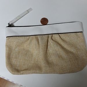 Canvas lined Mary Kay cosmetic bag